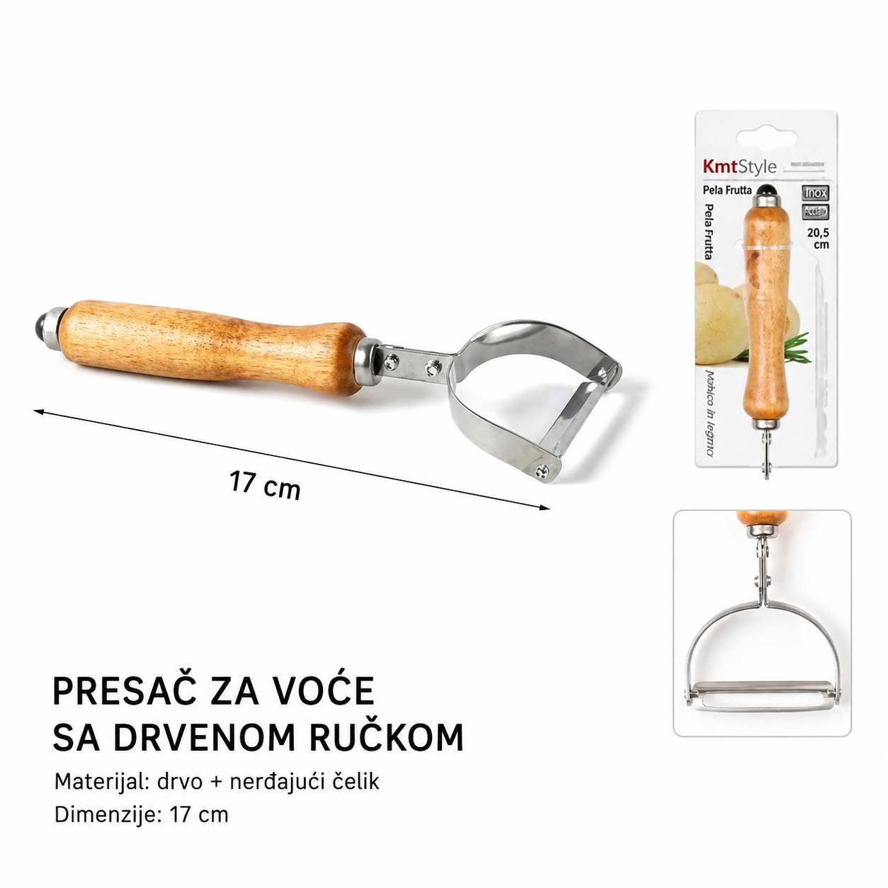 KMT Drvena rende sa drškom nož 5403976