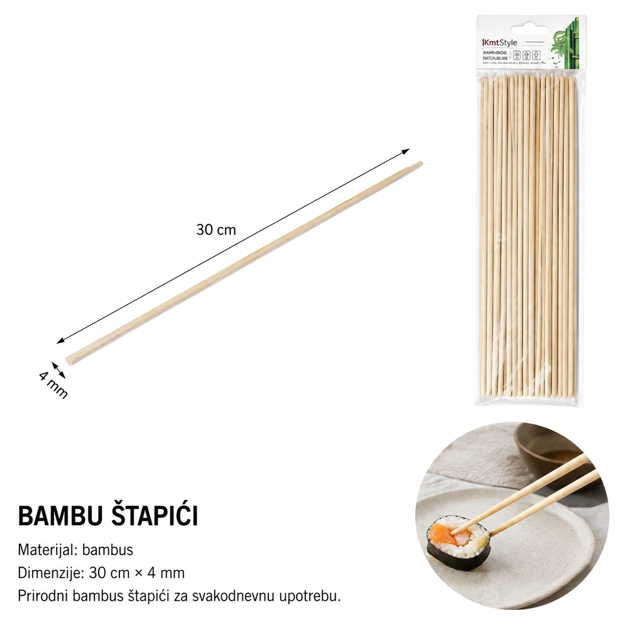 KMT Bambusovi štapići 5404245