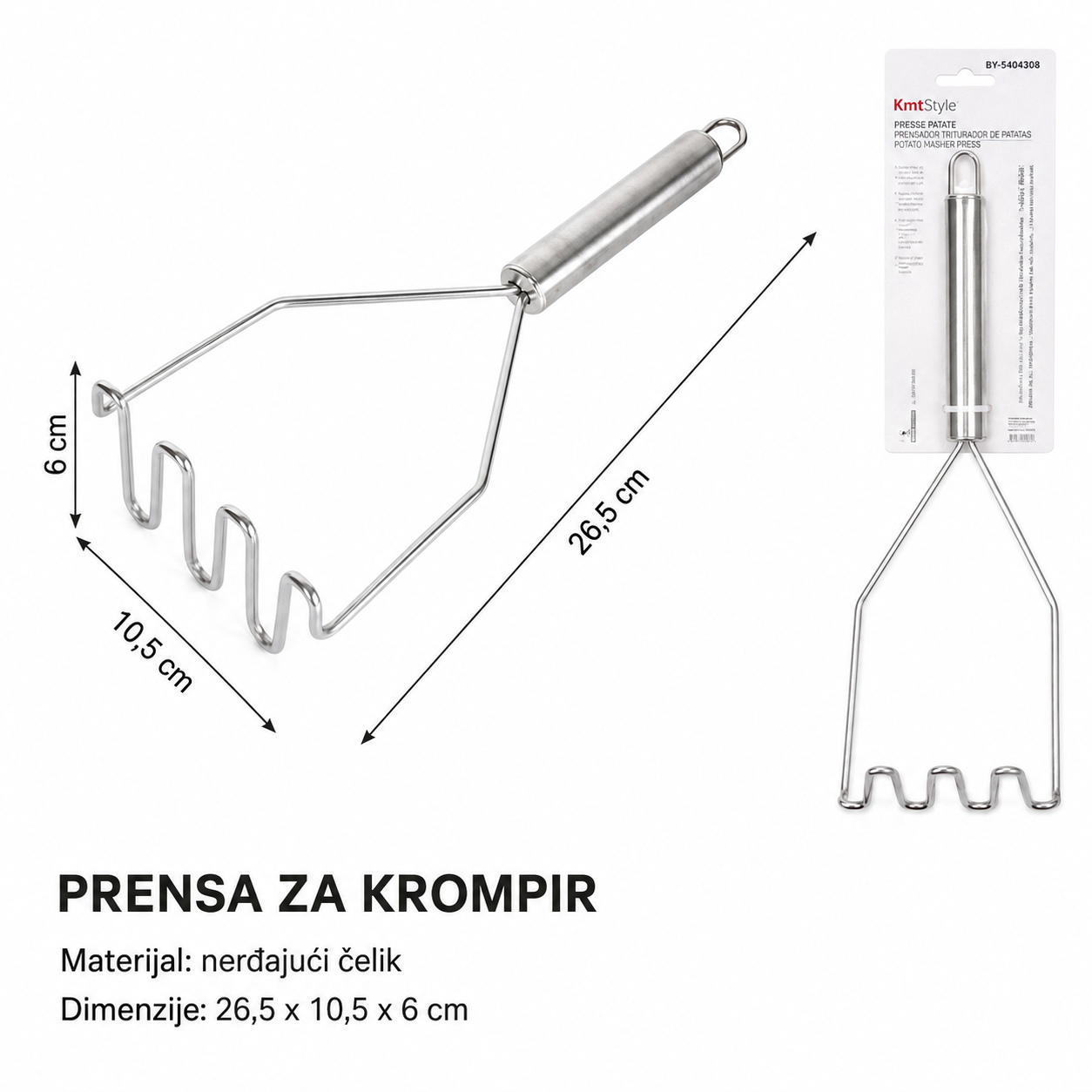KMT Drška tip gnječilica za gnječilica za krompir sa 5404308