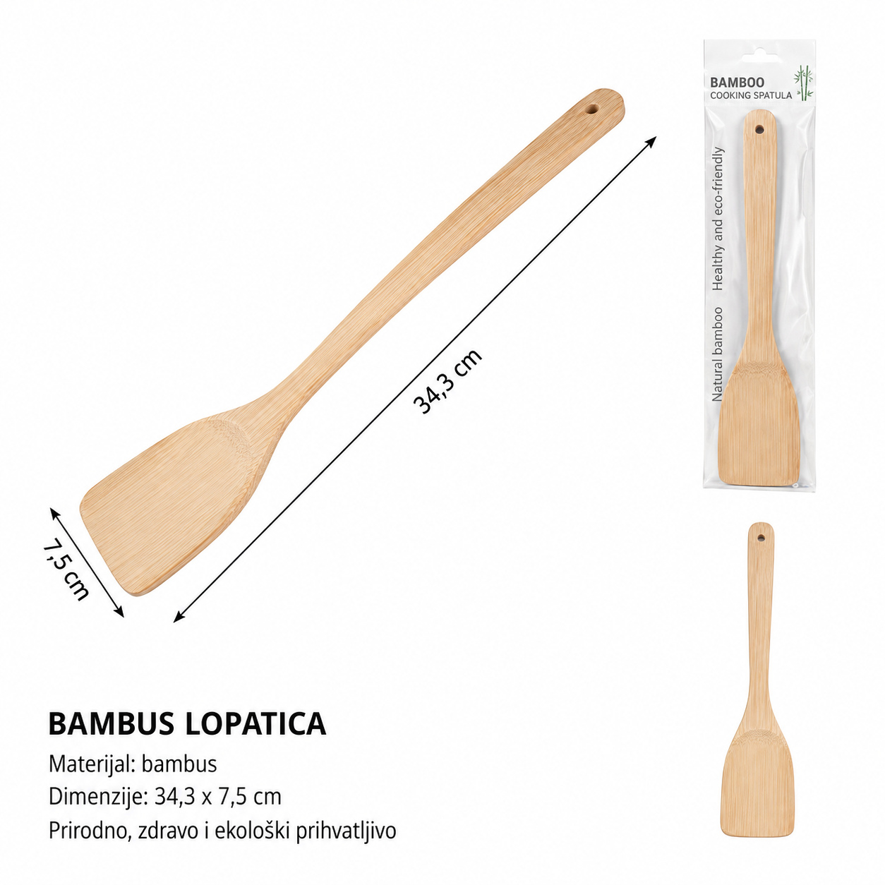 KMT Crni drška srednji lopatica 5404418