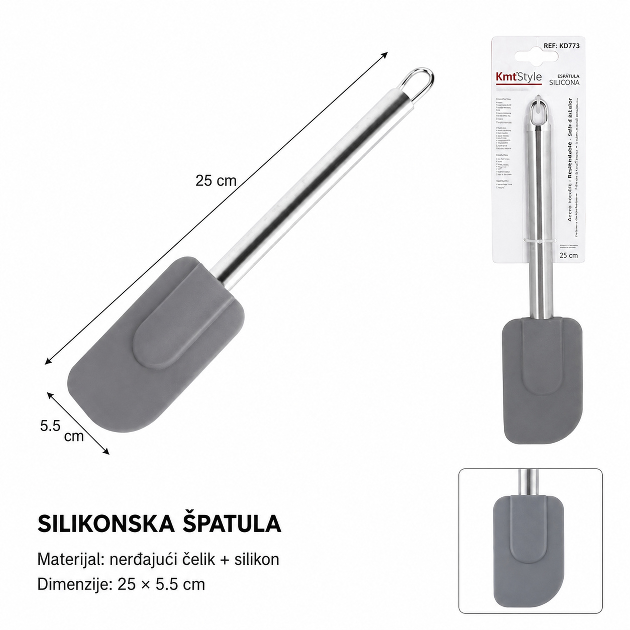 KMT Čelika drška nož za puter 5404756