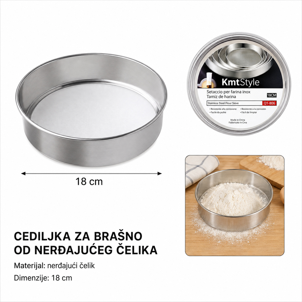 KMT Premium od nerđajućeg čelika sito za pirinač 5404801