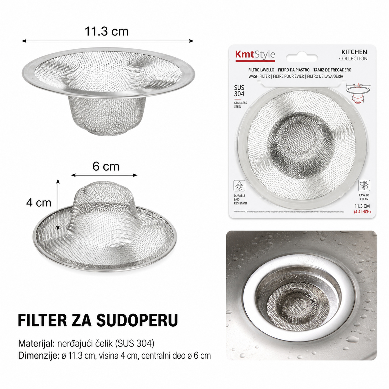 KMT Cediljka za sudoperu 5404808