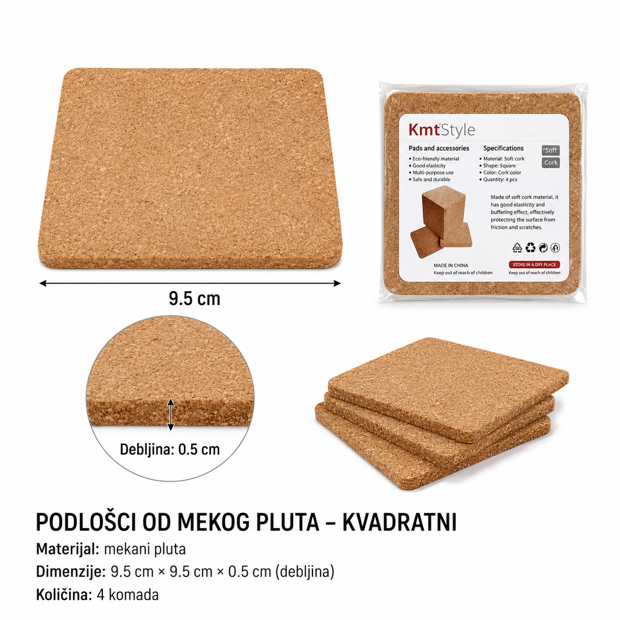 KMT Četvrtasta prostirka 5404894