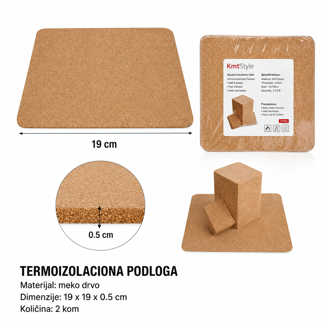 KMT Četvrtasta prostirka 5404896