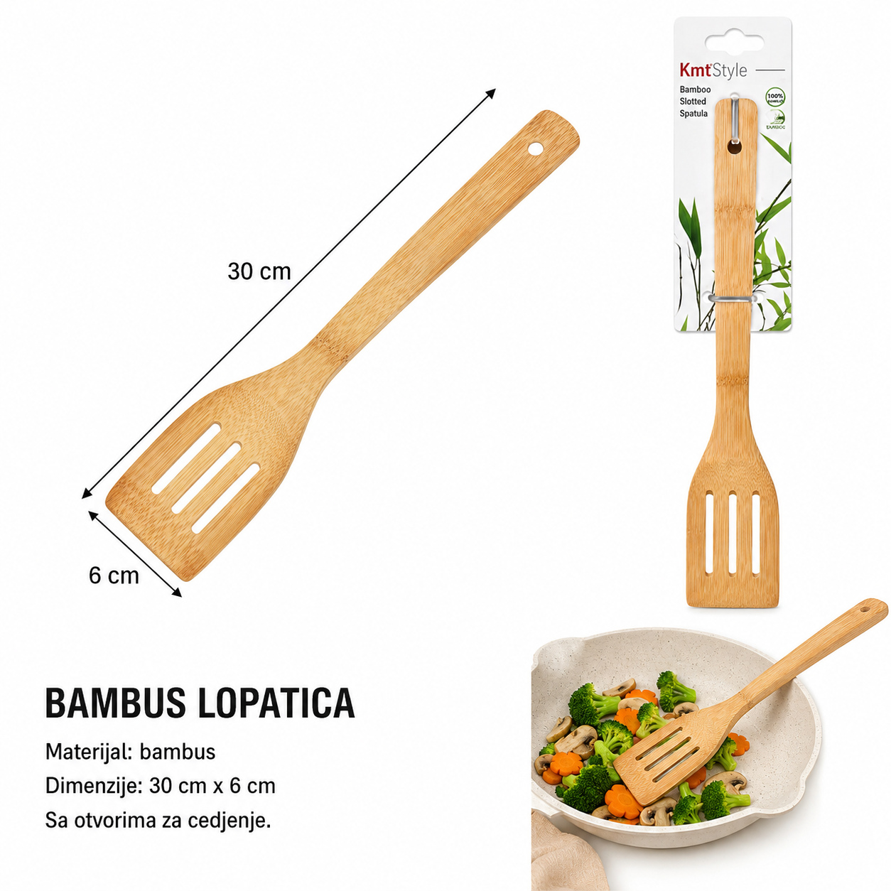KMT Bambusova perforirana lopatica 5404972