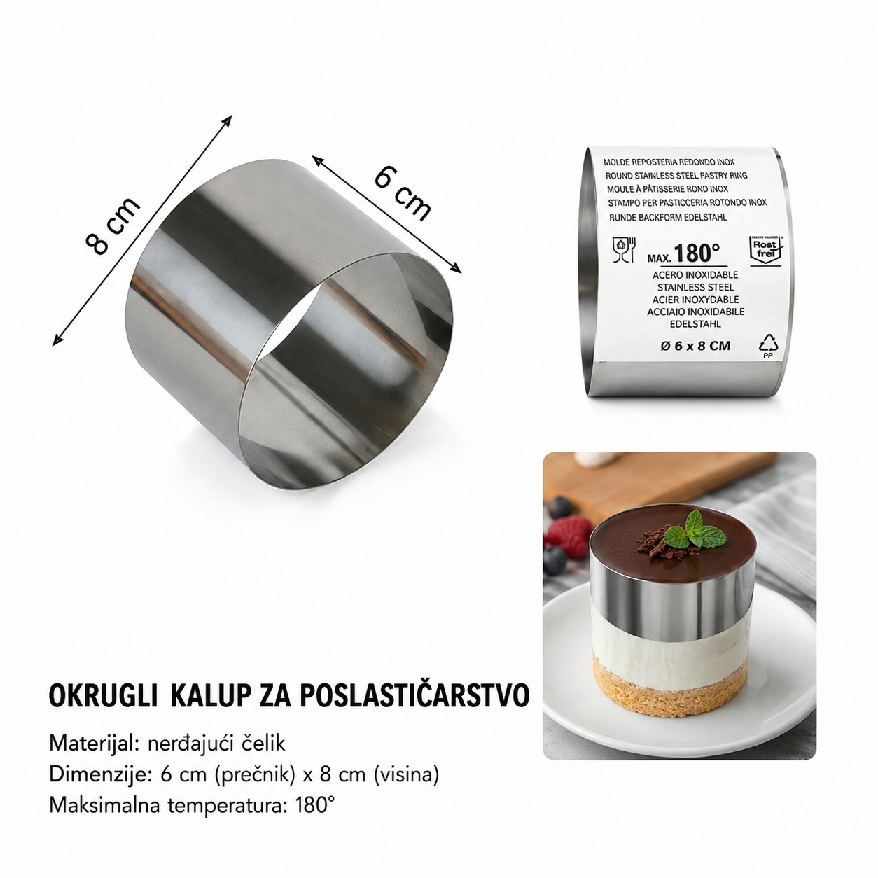 KMT Okrugla od nerđajućeg čelika 5406645