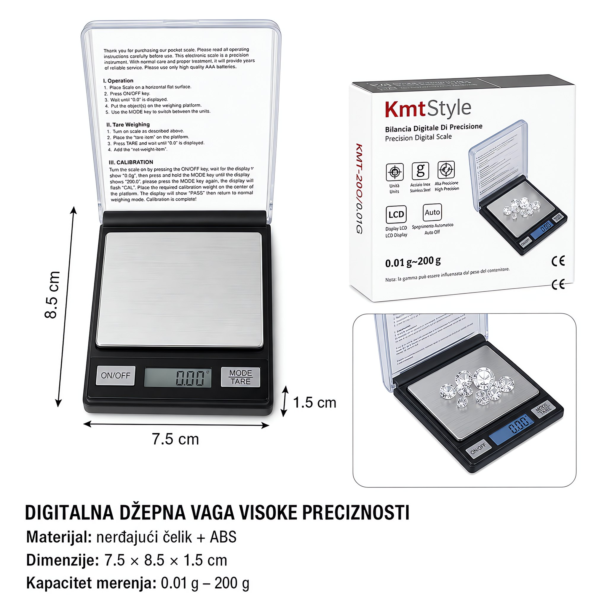 KMT Elektronska precizna vaga 5406910