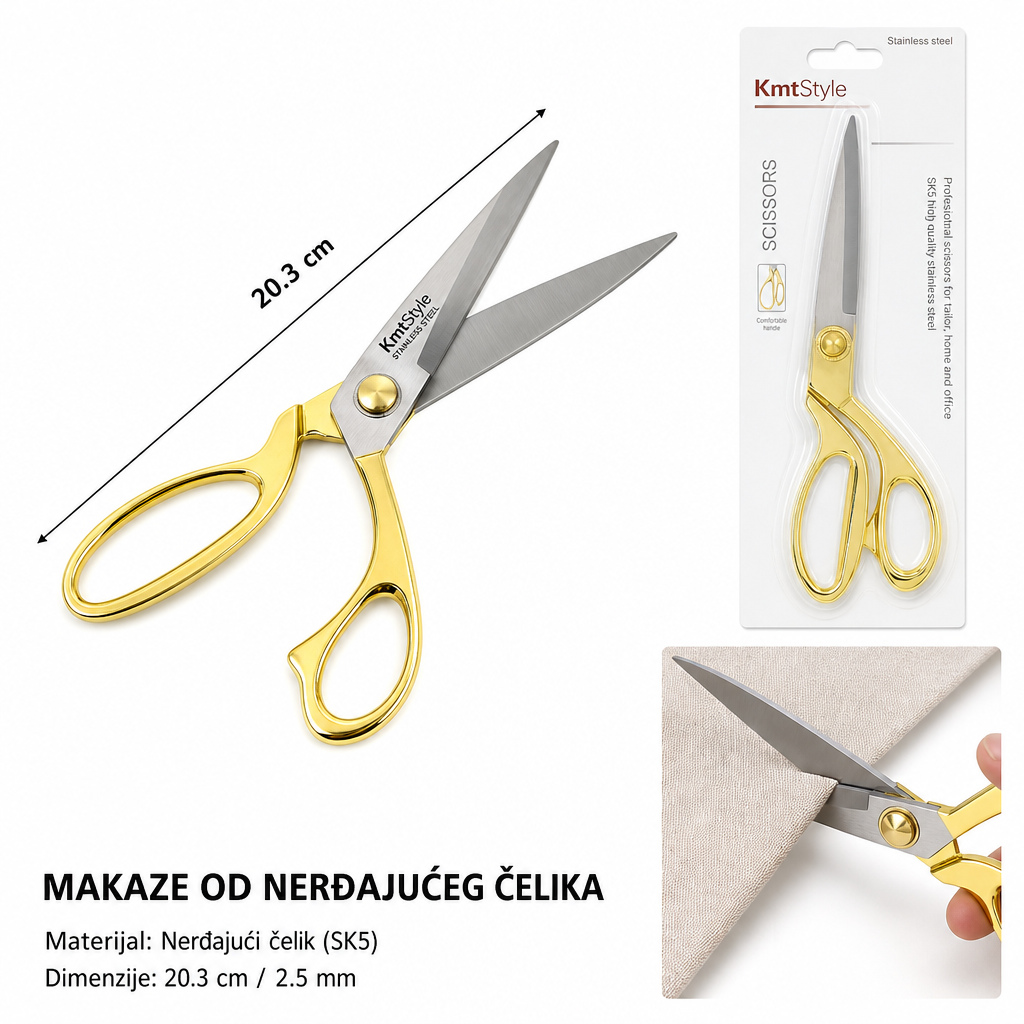 KMT Zlatna krojačke makaze 5406951