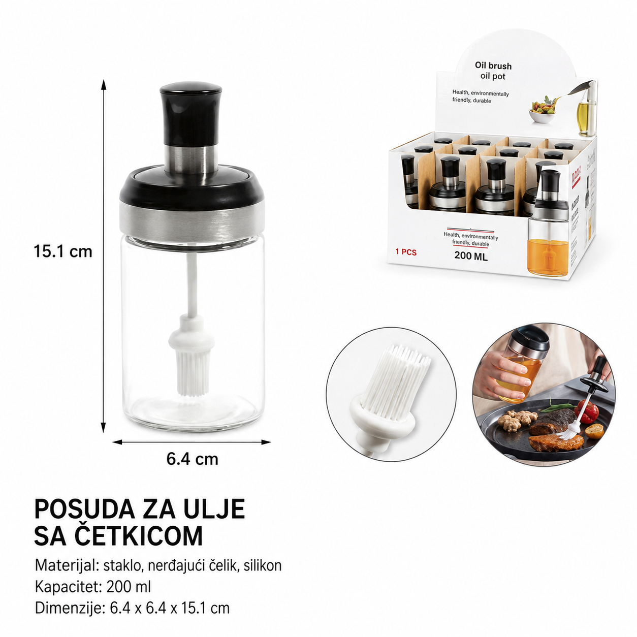 KMT Staklena četka boca 5412042