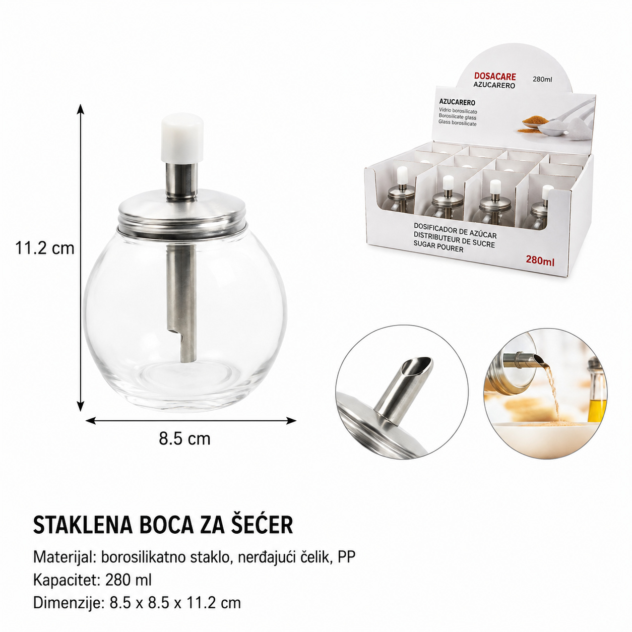 KMT Staklena božićna boca 5412043