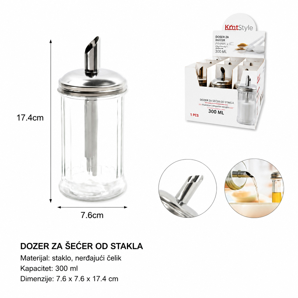 KMT Staklena božićna boca 5412044