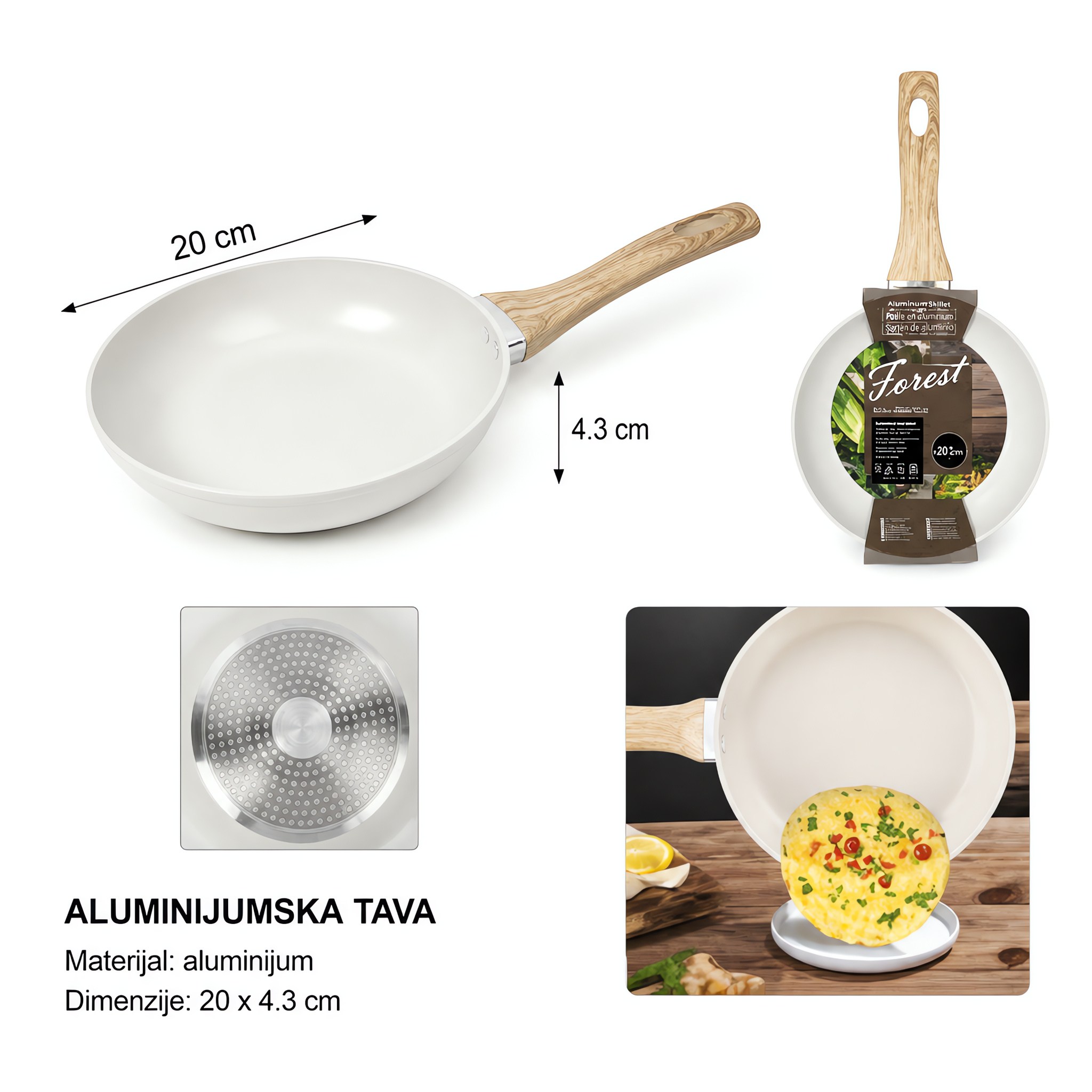 KMT Aluminijumska šerpa bela 5412150