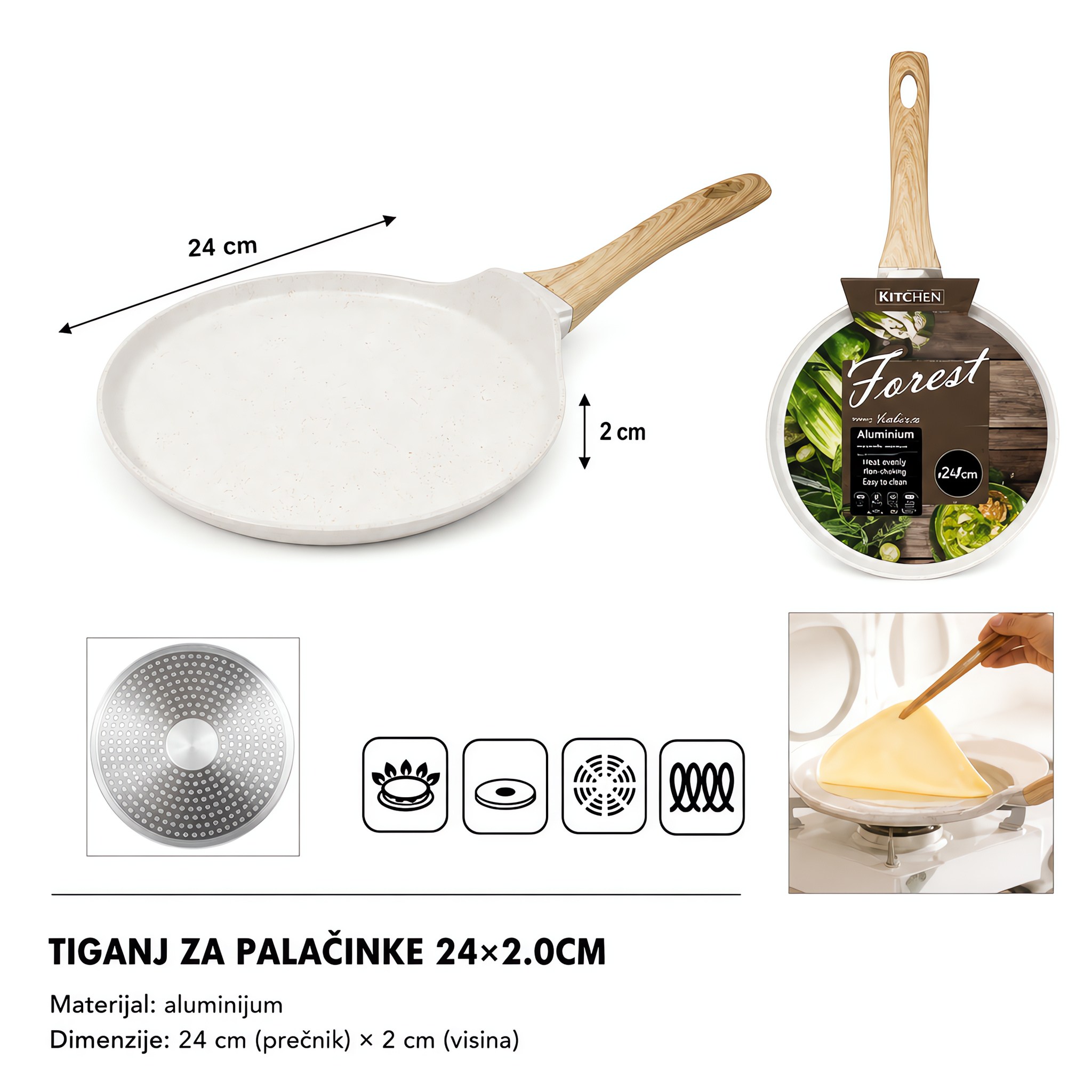 KMT Ovalni pleh za pečenje bela 5412156