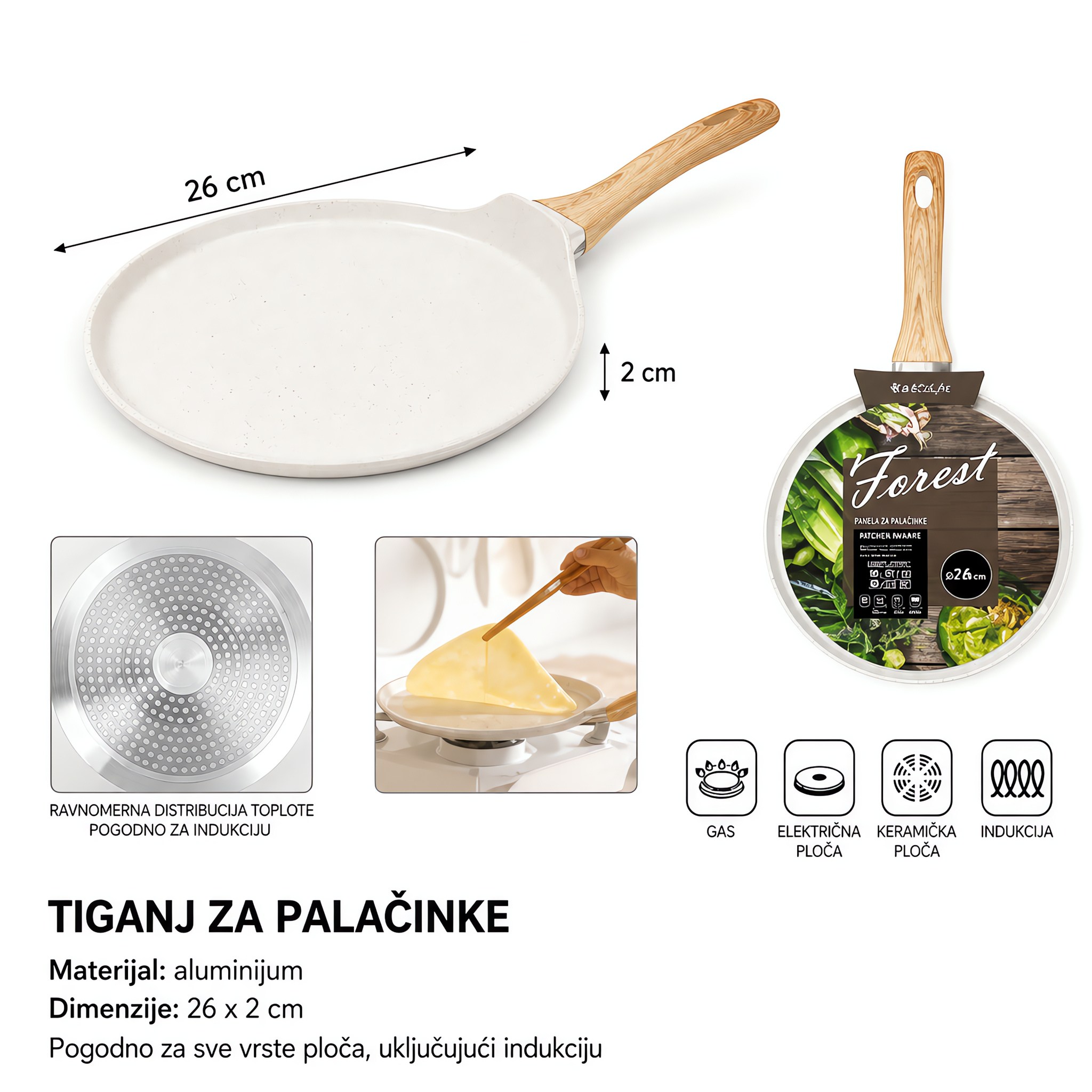 KMT Ovalni pleh za pečenje bela 5412157