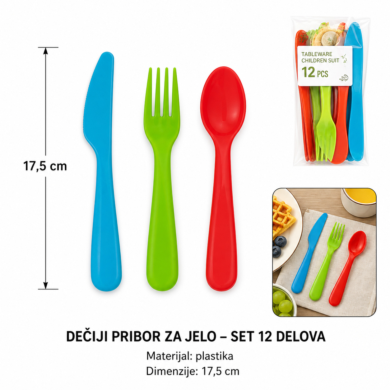 KMT Drška nož viljuška i 12pcs set 5412281