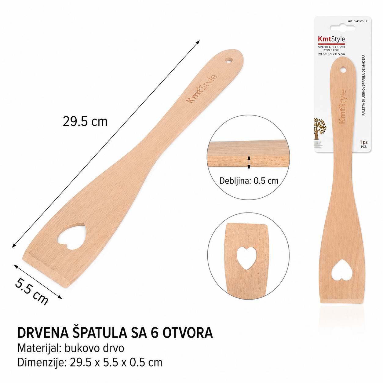 KMT Nož za srce lopata 5412537