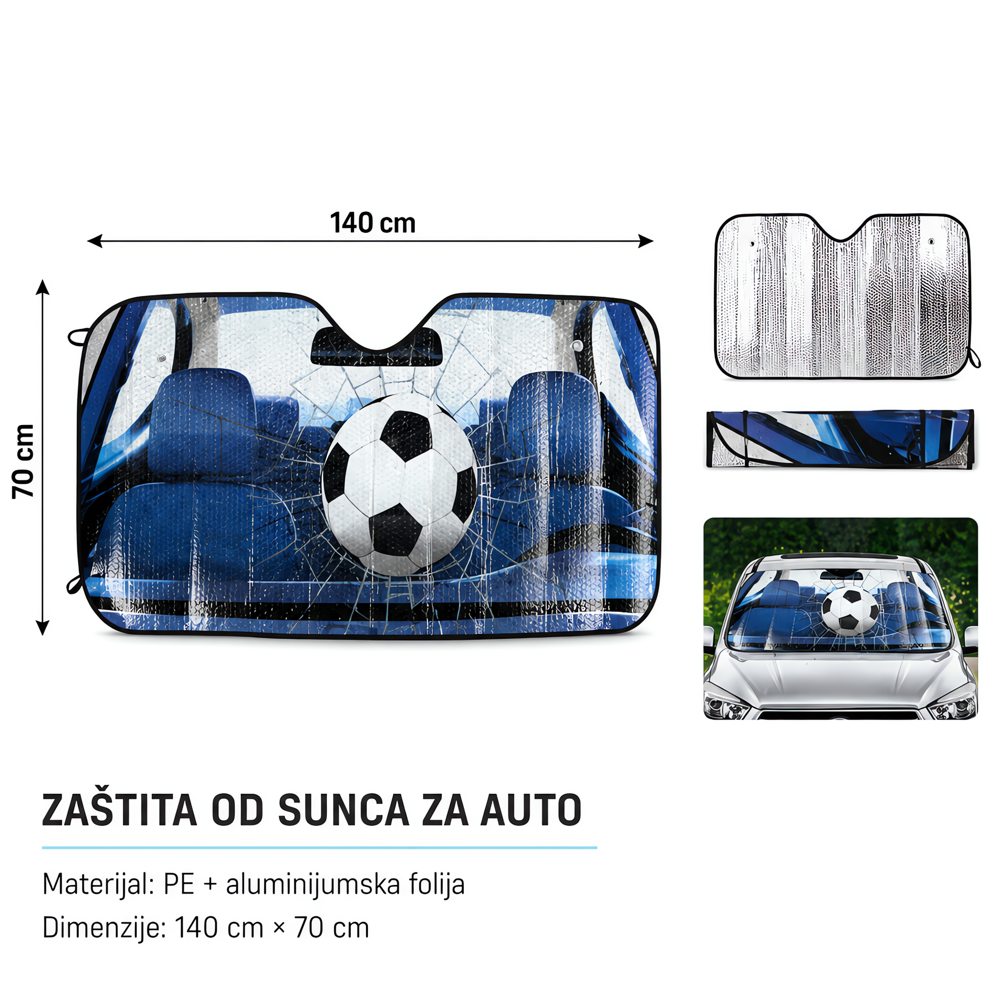 KMT Sa veštačka trava jednobojni vodeni pištolj suncobran za automobil 601297