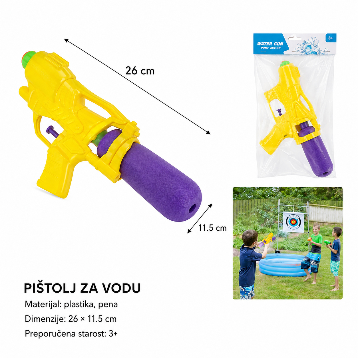 KMT Jednobojni vodeni pištolj 601932