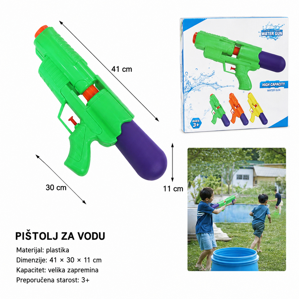 KMT Jednobojni vodeni pištolj 601934