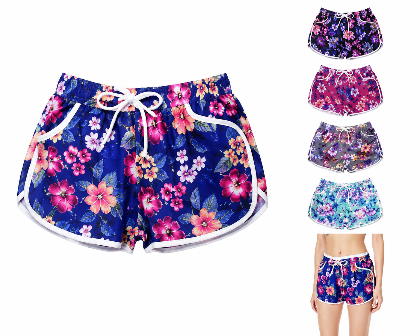 KMT Ženska za plažu pantalone cvet 602856