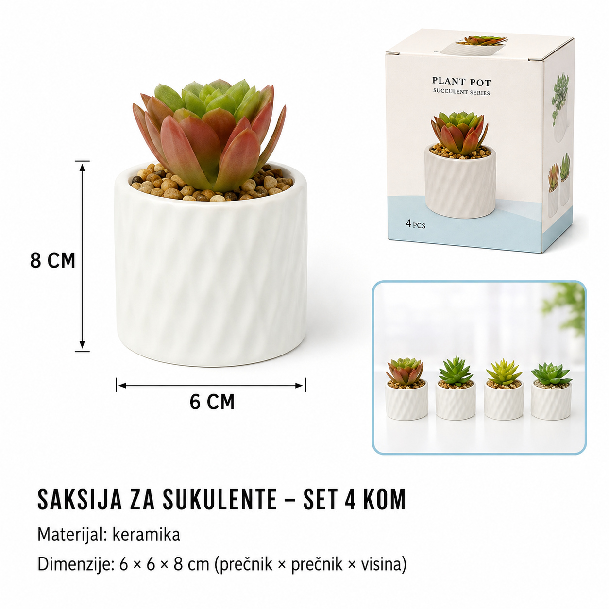 KMT Mala saksija sa sukulentom 702321