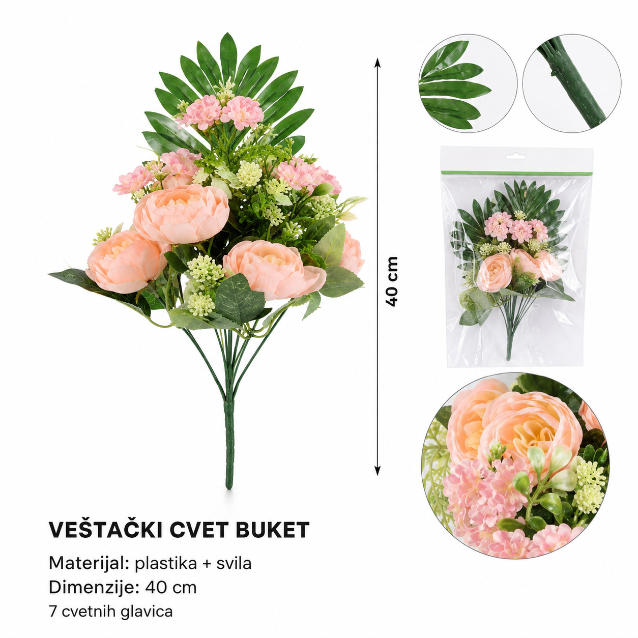KMT Komada mala veštačka saksijska drveni otvora ručka držač spirale protiv komaraca 710217