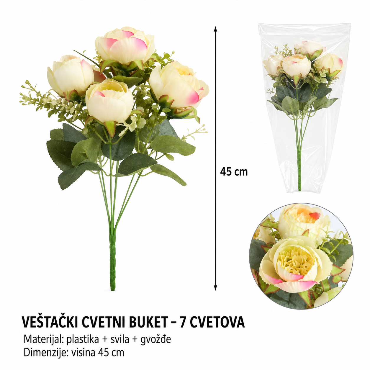 KMT Komada mala veštačka saksijska za žuta 710529
