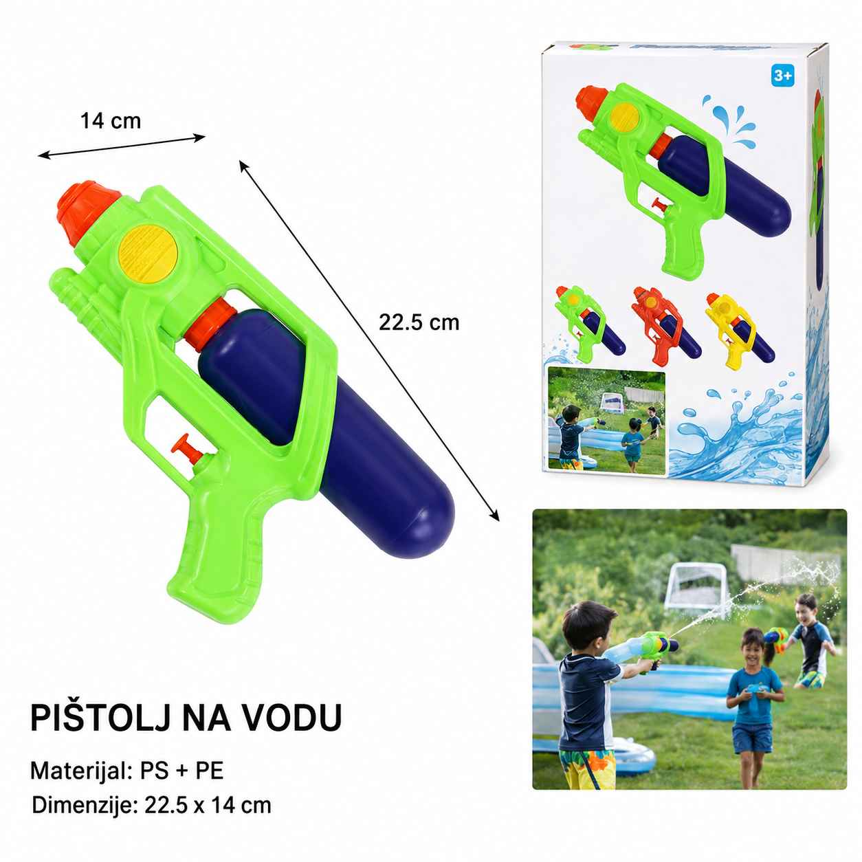 KMT Komada jednobojni vodeni pištolj 7905434