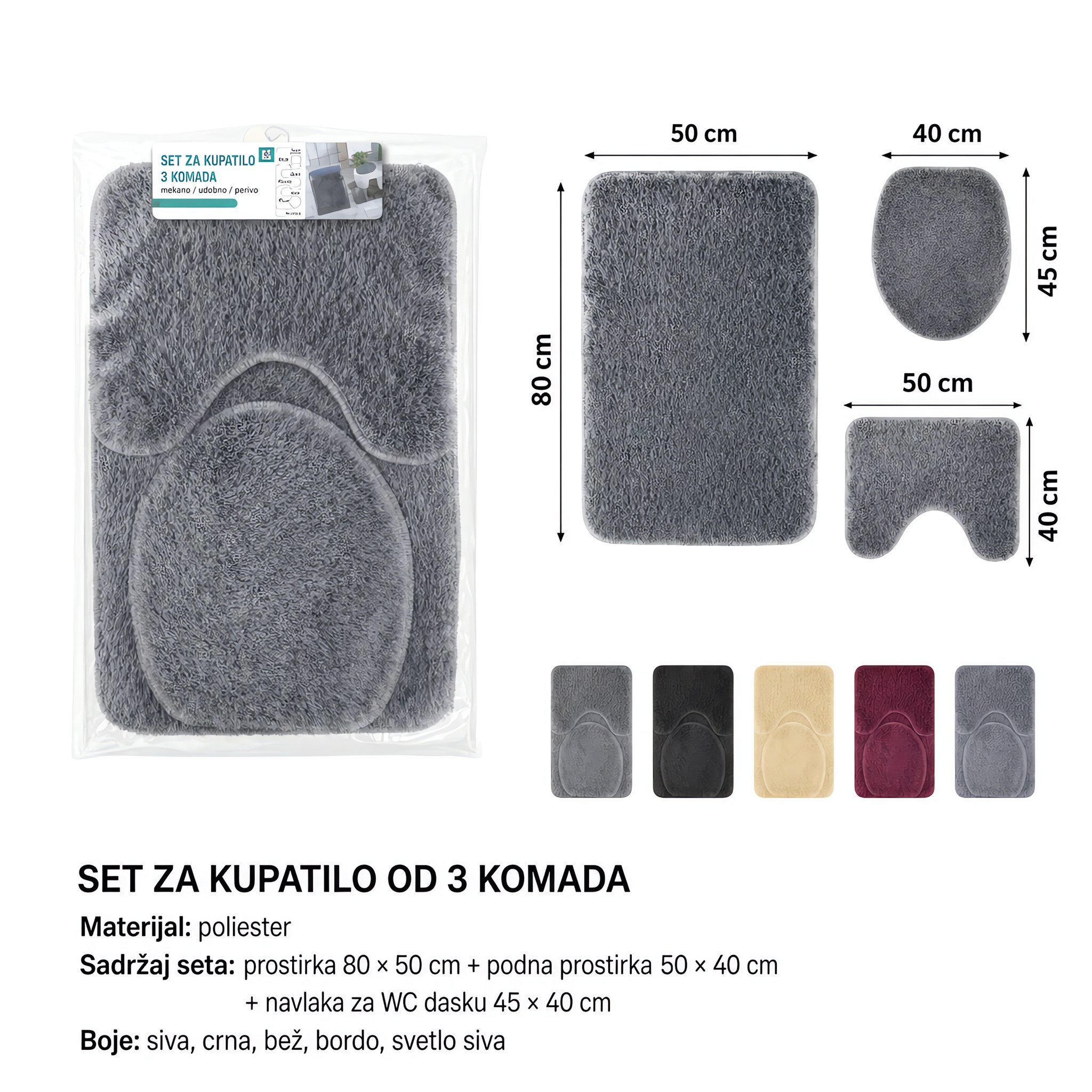 KMT Set prostirka za wc 803860