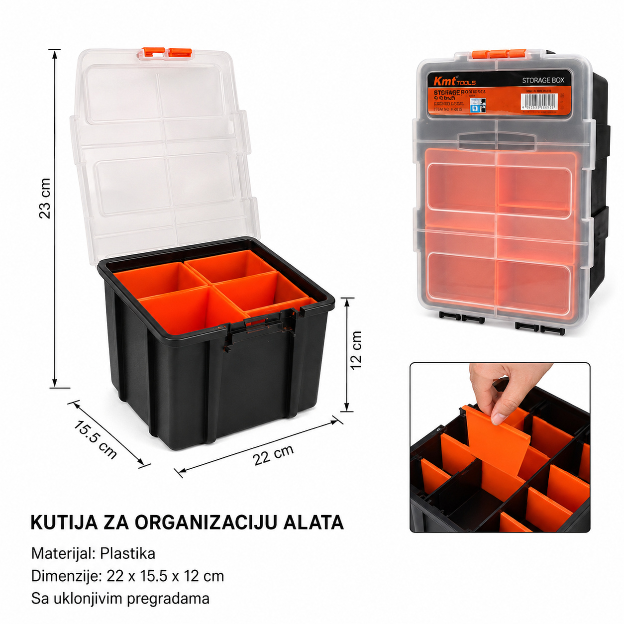 KMT Plastična kutija za alat 9361053