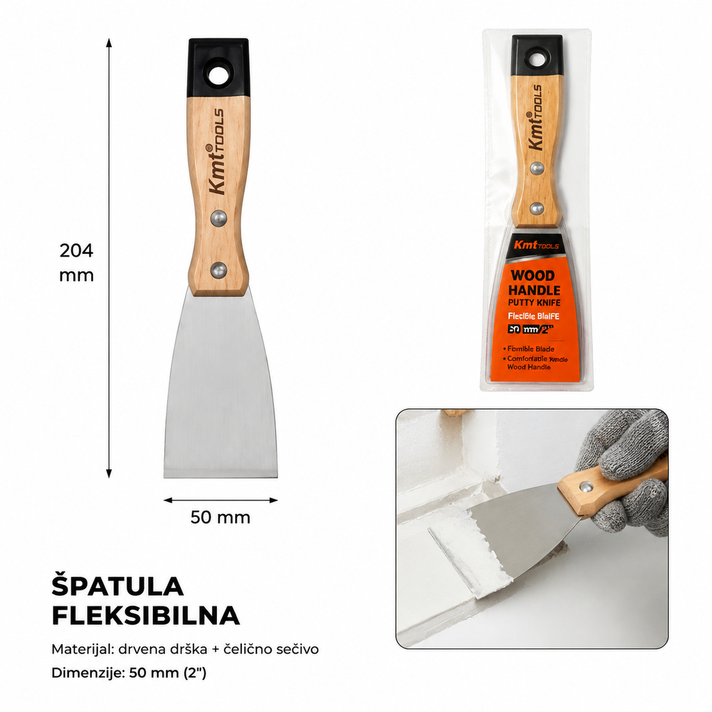 KMT Drvena drška špahtla 9362485