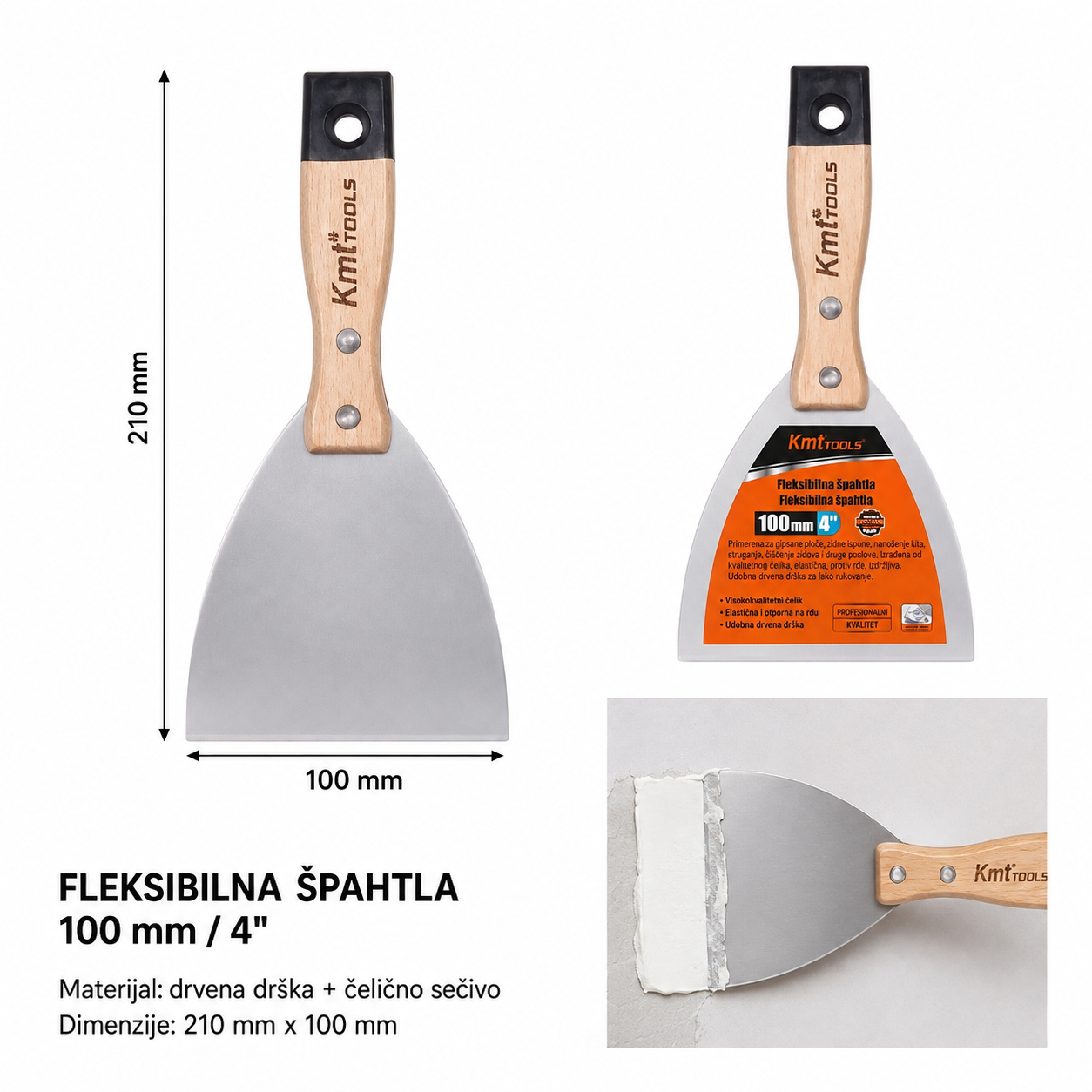 KMT Drvena drška špahtla 9362487