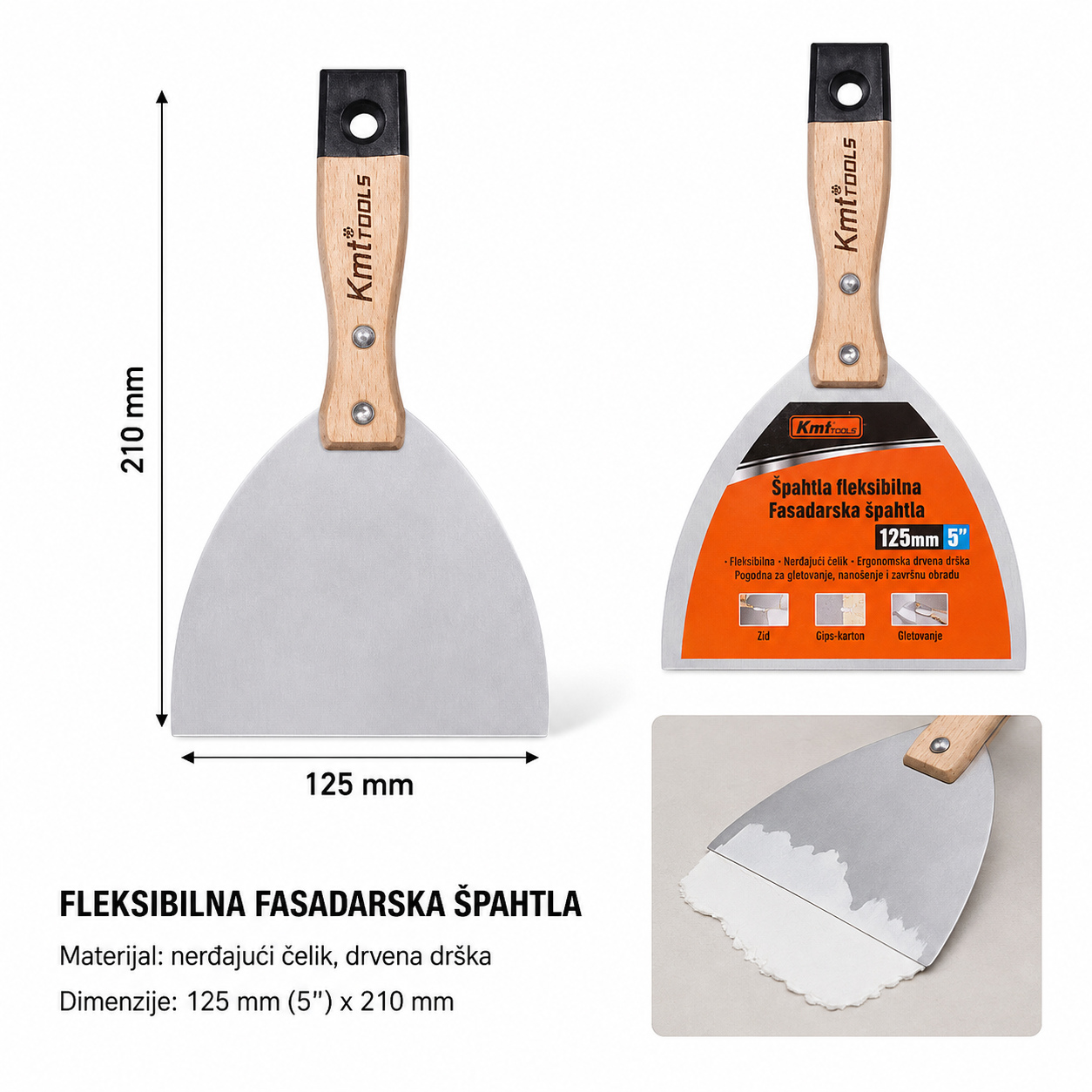 KMT Drvena drška špahtla 9362488