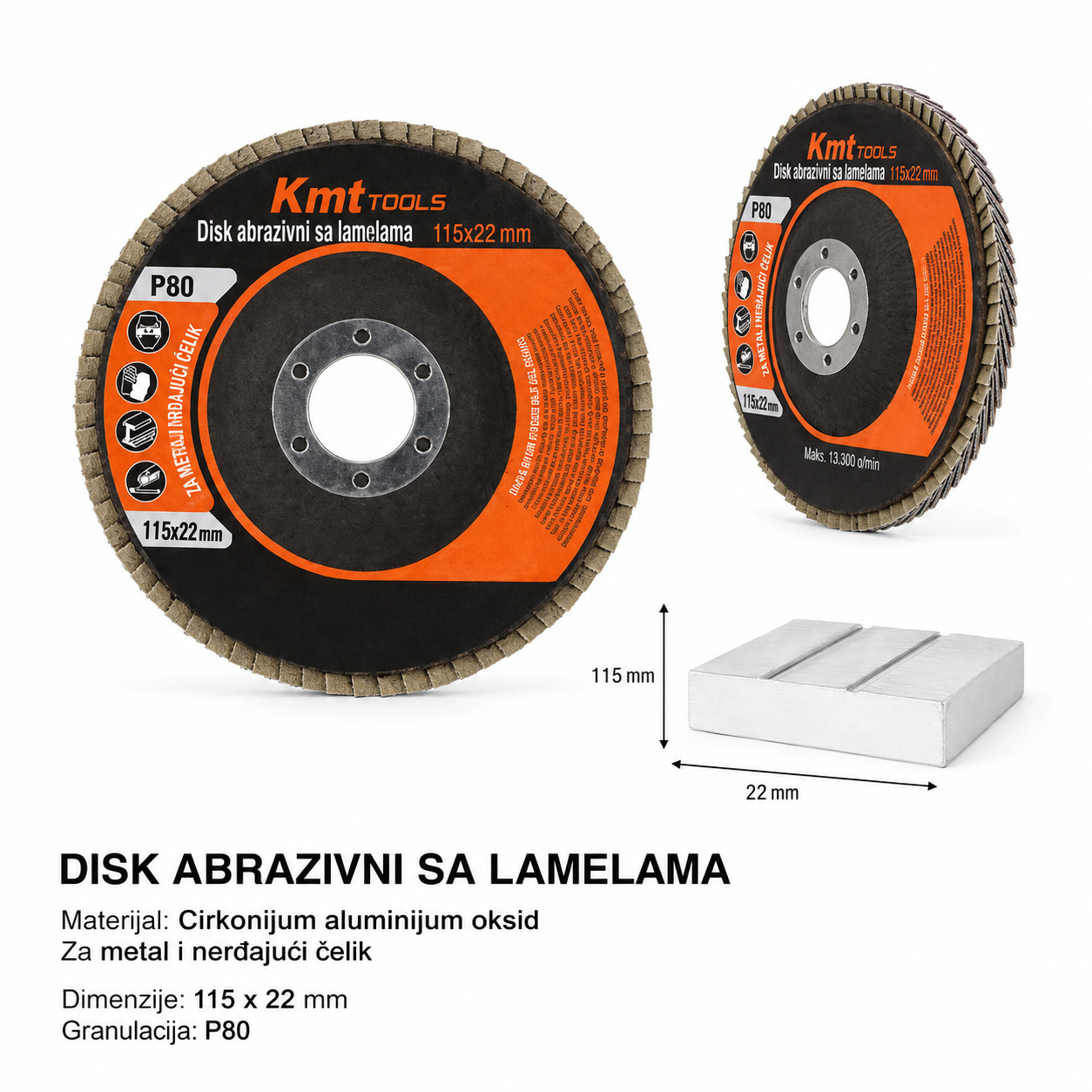 KMT Lamelni brusni disk 9363221