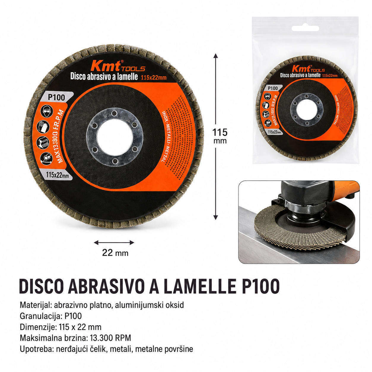 KMT Lamelni brusni disk 9363222