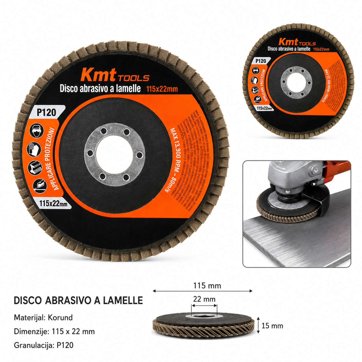 KMT Lamelni brusni disk 9363223