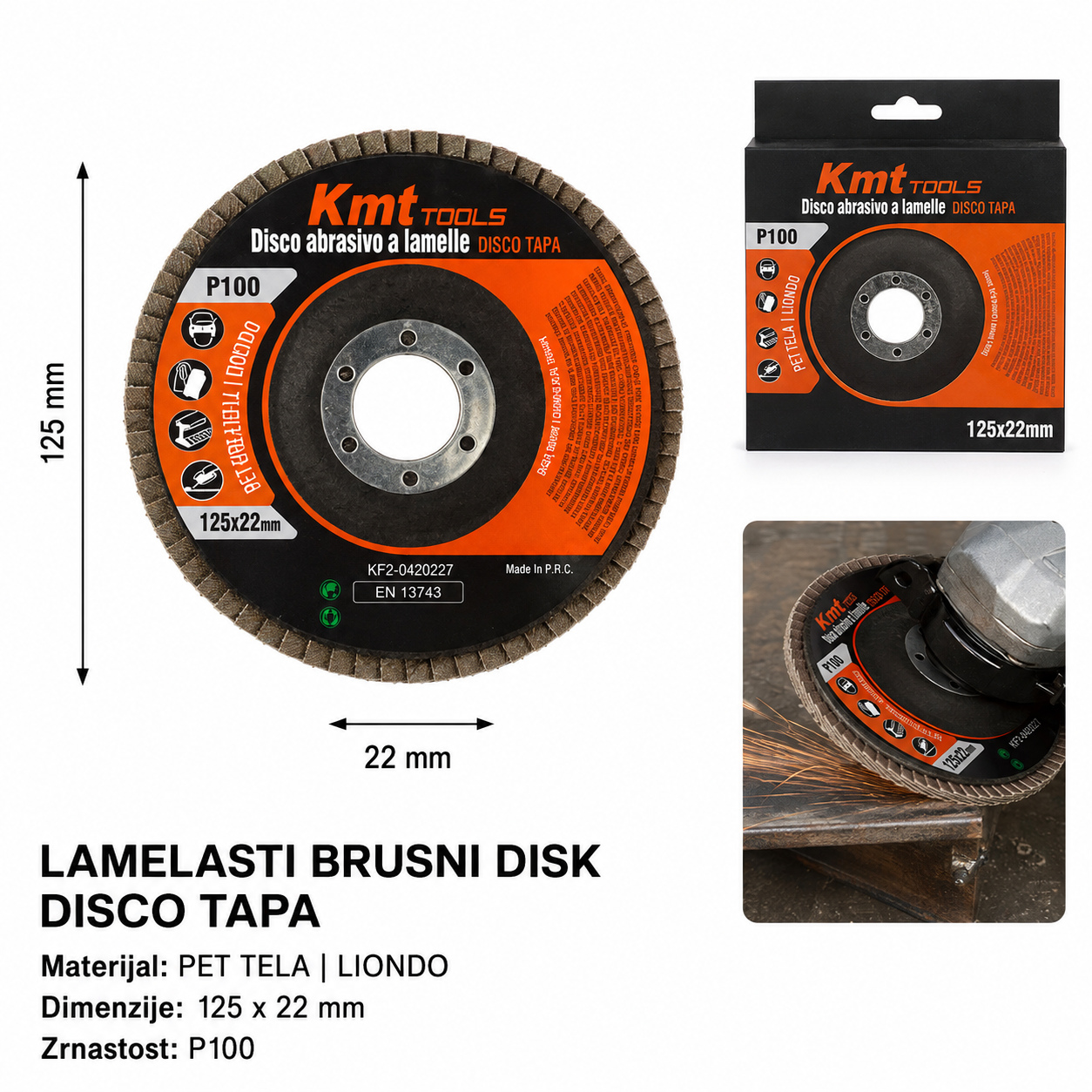 KMT Lamelni brusni disk 9363227