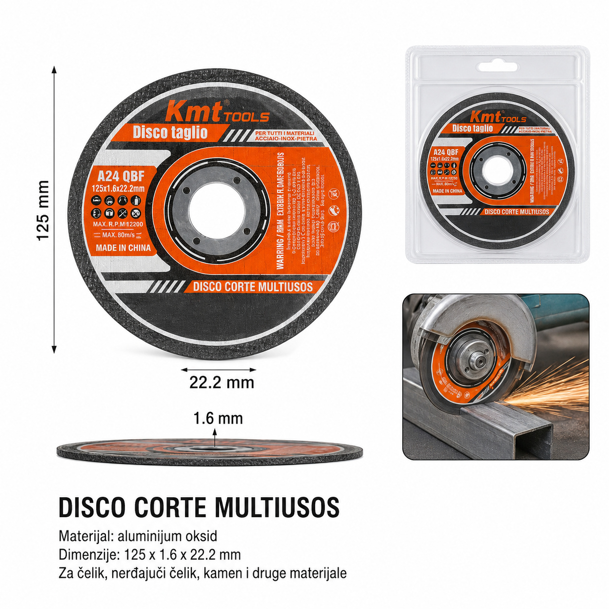 KMT A od smole rezni disk metalni 9363273