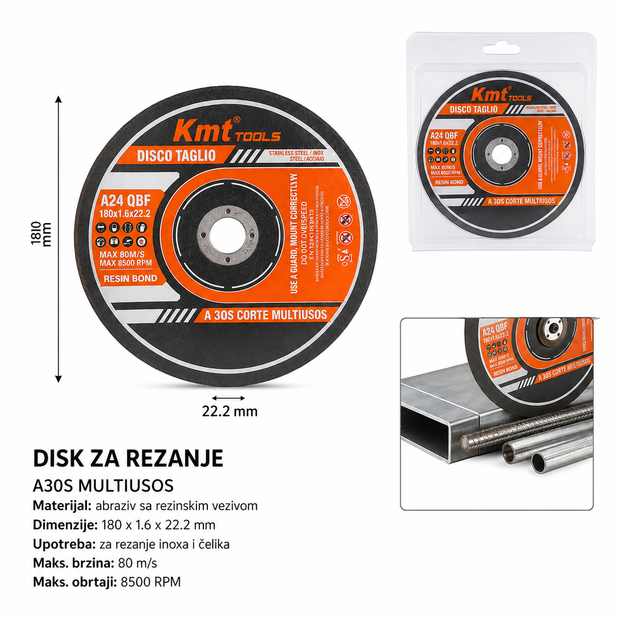 KMT A od smole rezni disk metalni 9363274