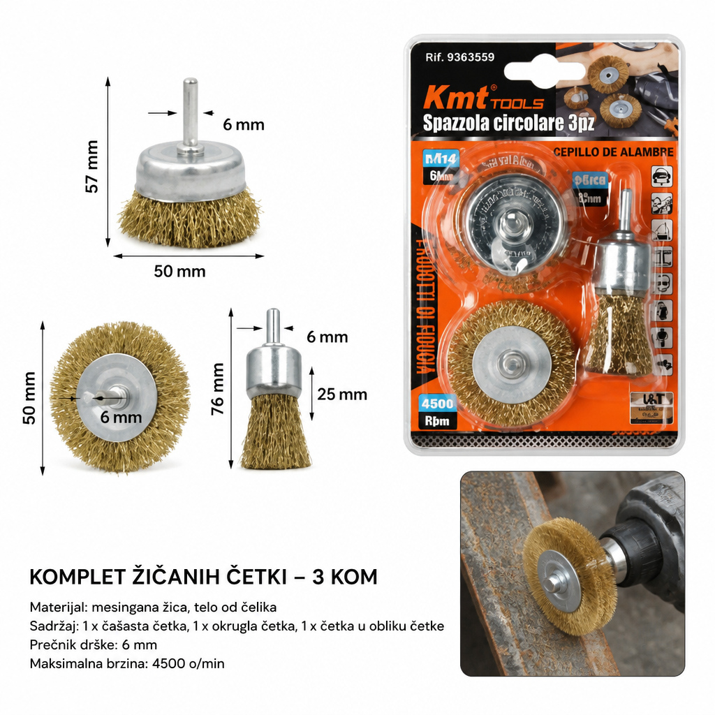 KMT Olovka četka šipka činija šipka set A 9363559