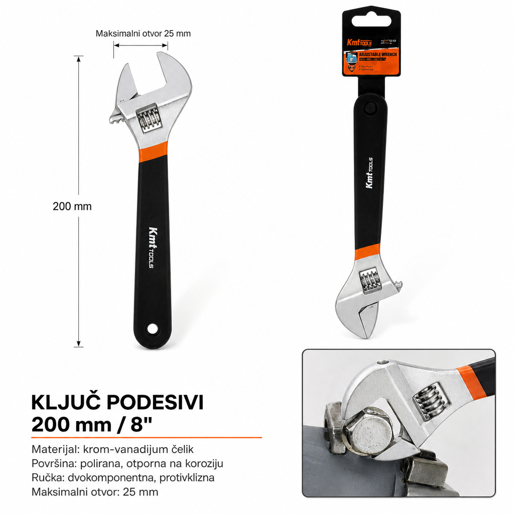 KMT Tip klešta za orahe podesivi ključ 9363581