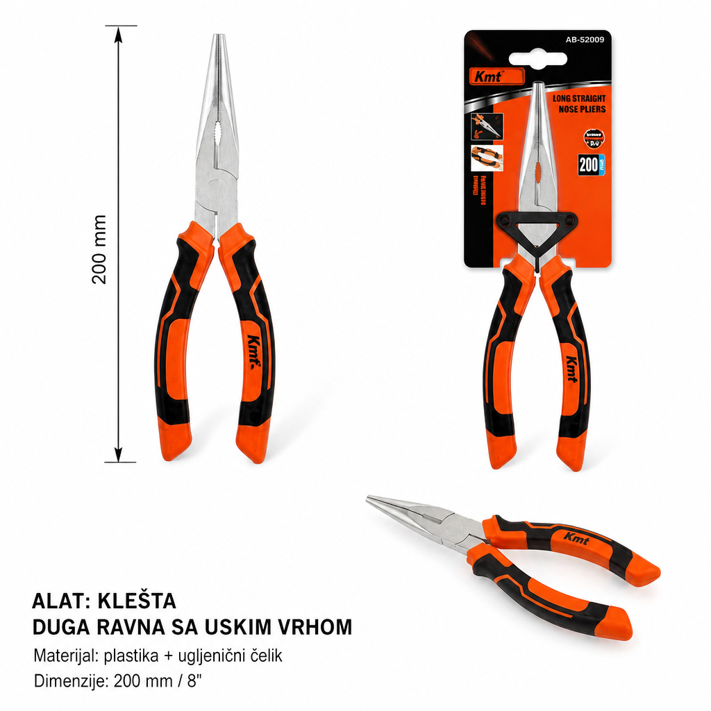 KMT Višenamenski špicasta klešta 9363606