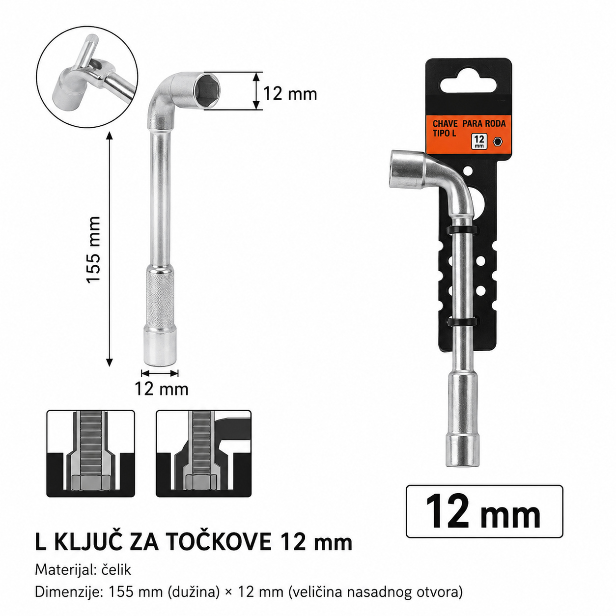 KMT L ključ sa glodanim vrhom 9363639