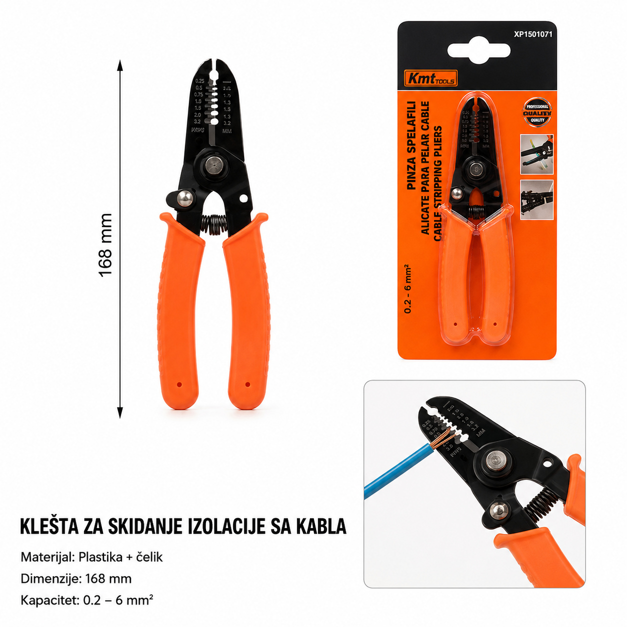 KMT Višenamenska višenamenski brzi konektor bez klešta 9363678