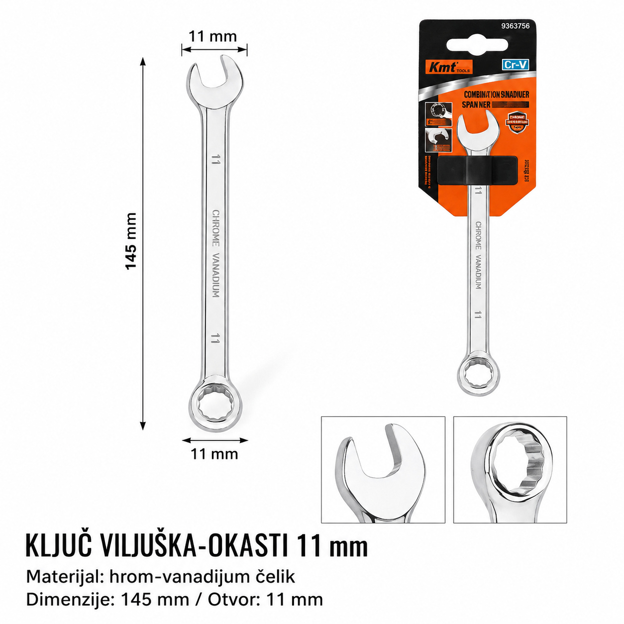 KMT Kombinovani ključ 9363756