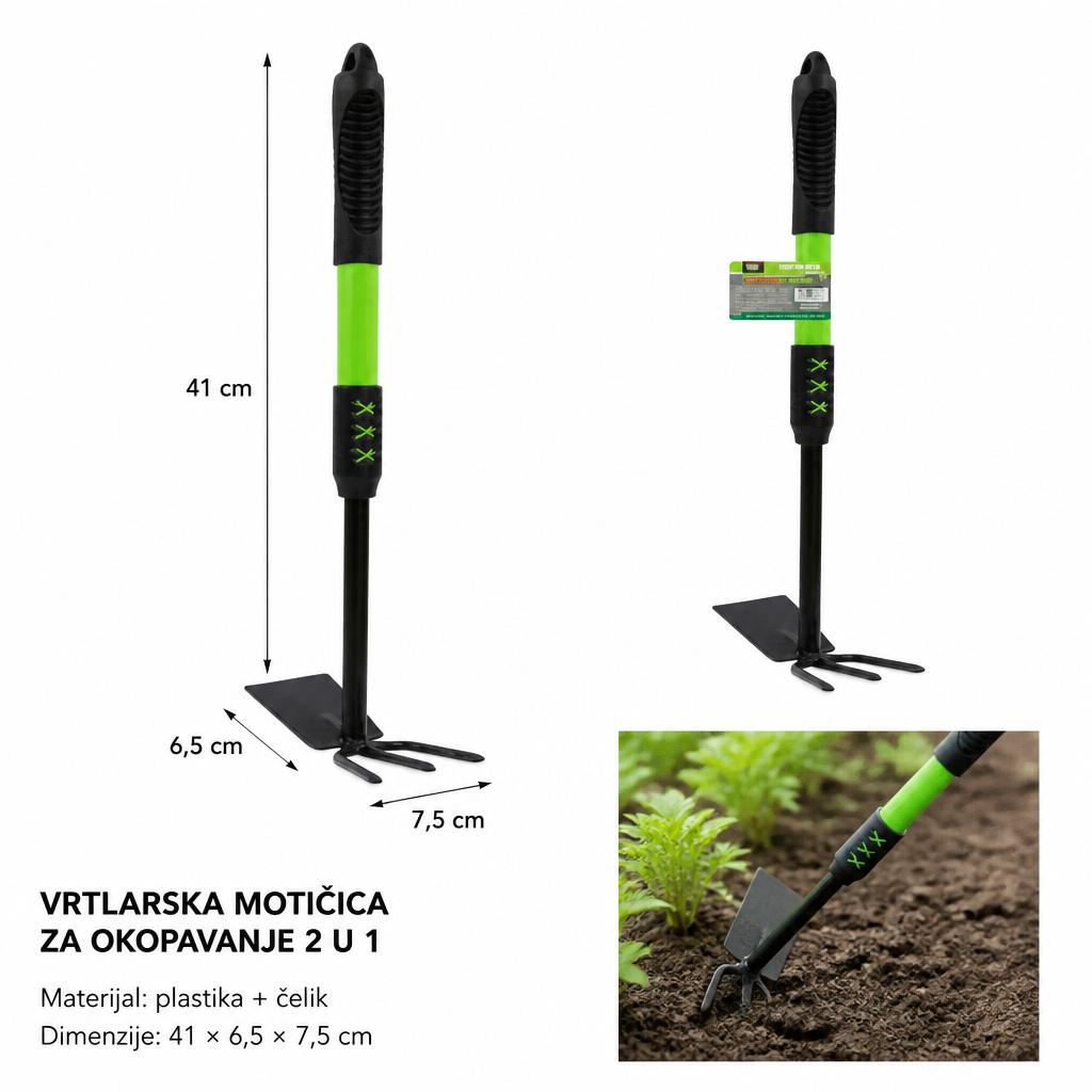 KMT Plastična drška dvostruka namena motika 9363788