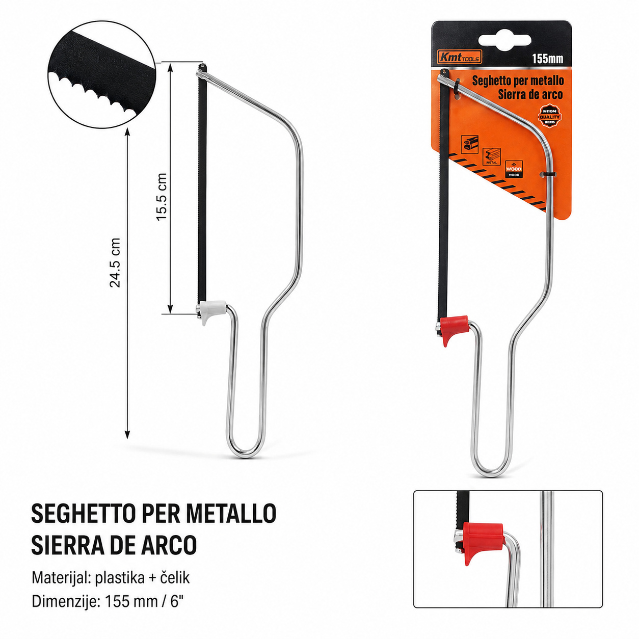 KMT Čelika mini testera 6 inča 9363794