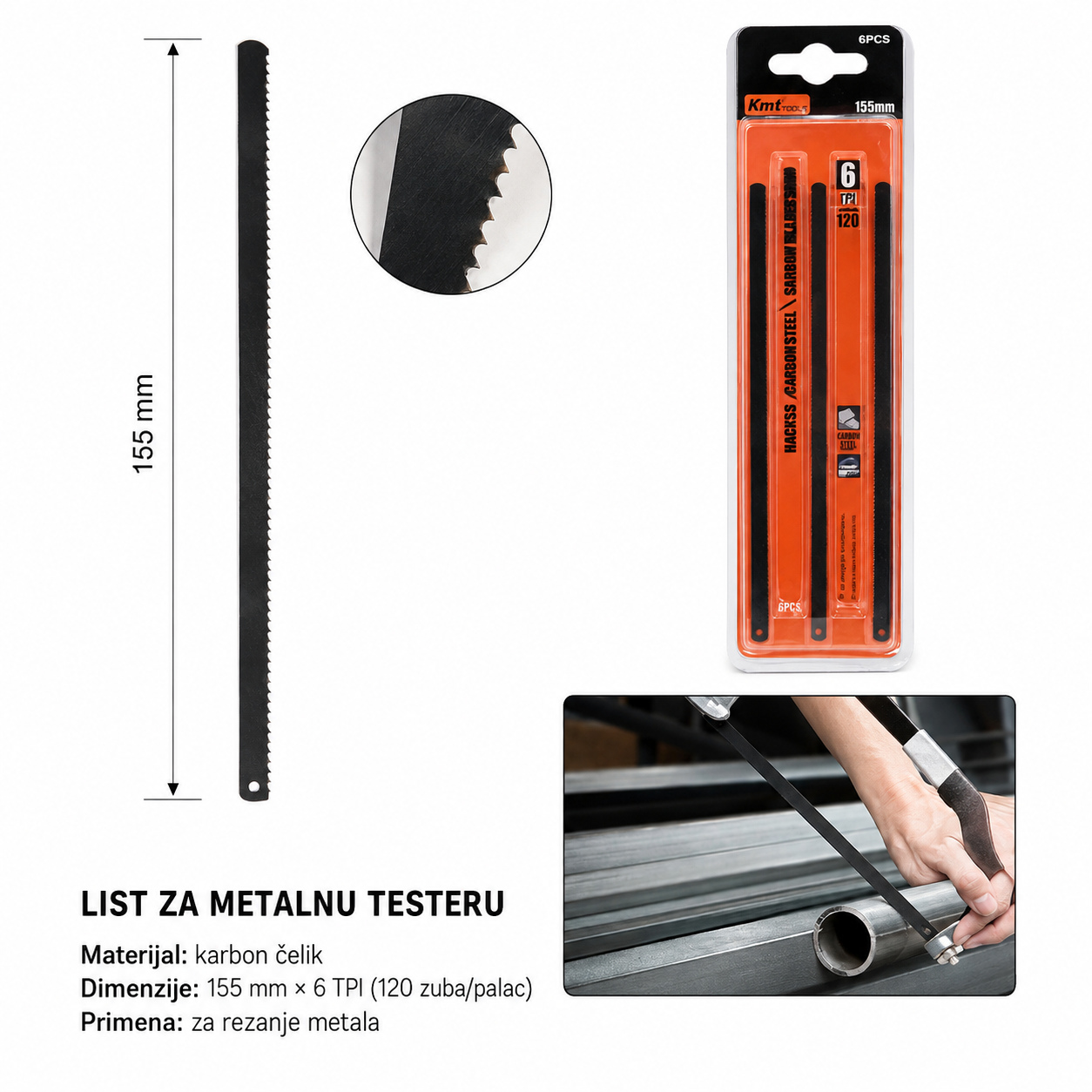 KMT Mali dvostrani list testere 9363798