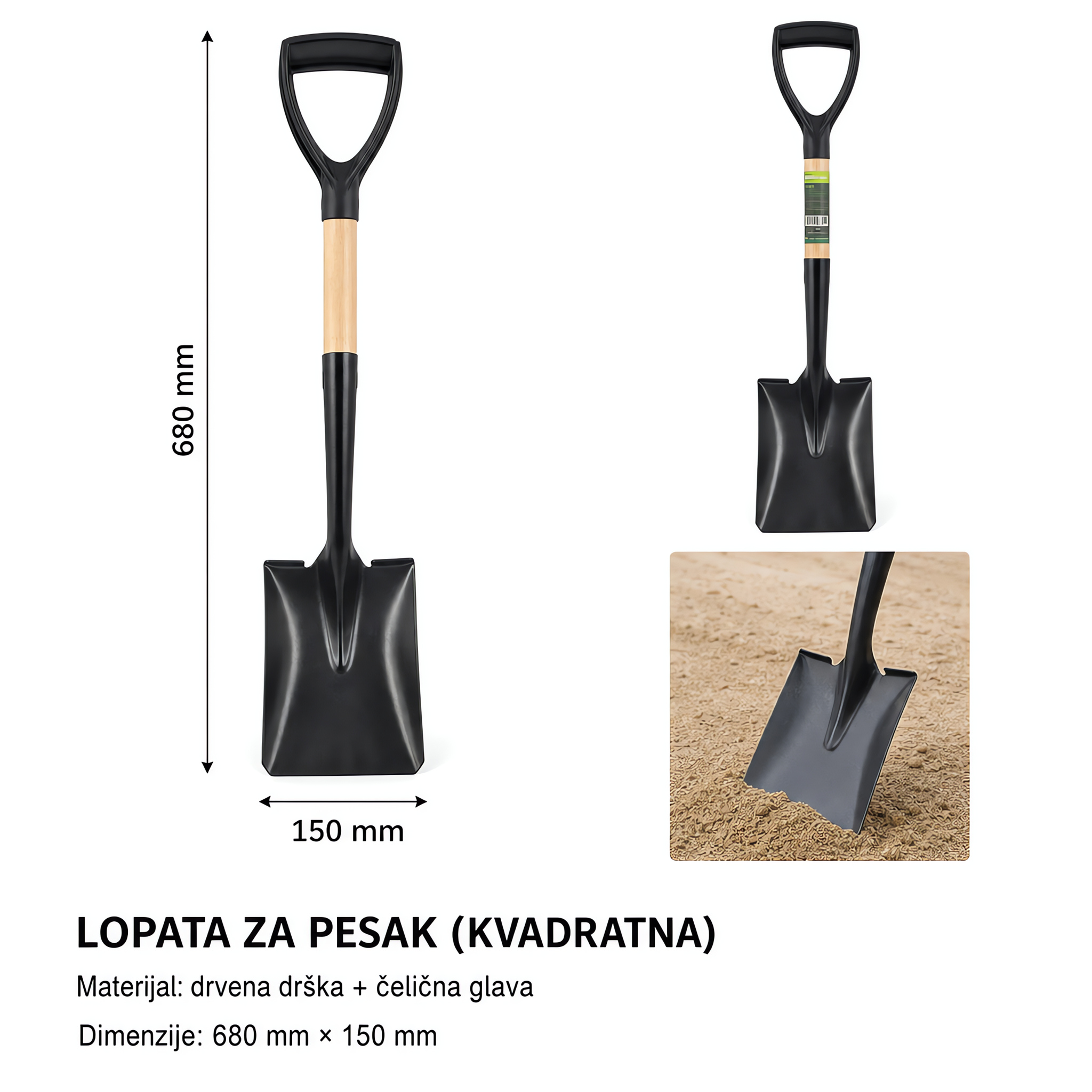 KMT Mali gvozdena poluga ravna glava 9364360